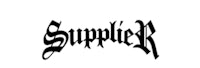 a black and white logo with the word supplierr