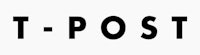 t post logo on a white background